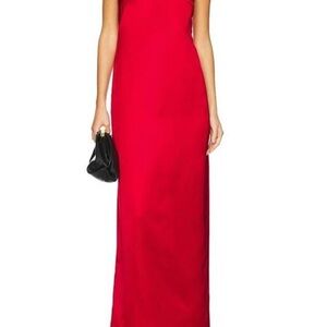 A.L.C. Strapless Scarlet Evening Gown